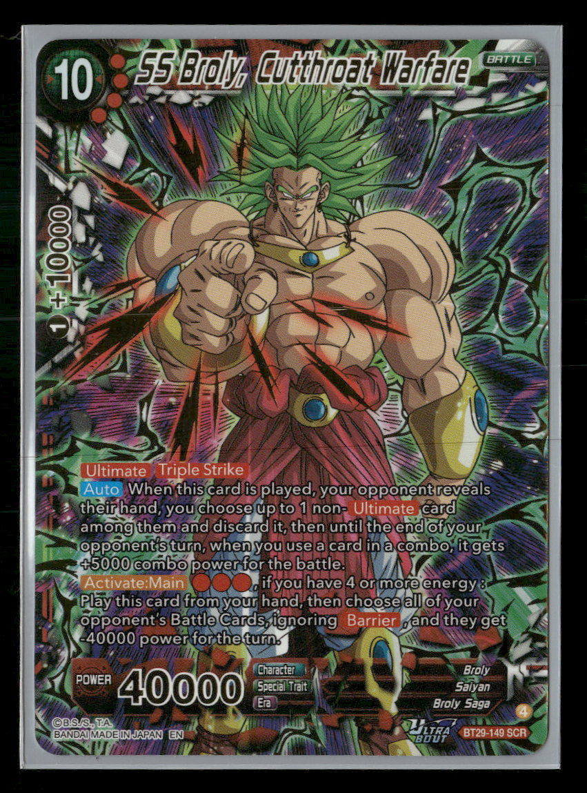 SS Broly, Cutthroat Warfare #bt29-149 SCR (Special Rare) - Riftbound