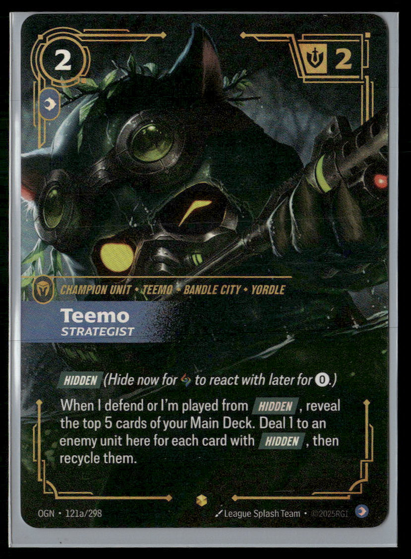 Teemo, Strategist #121a/298 Legendary - Riftbound Origins