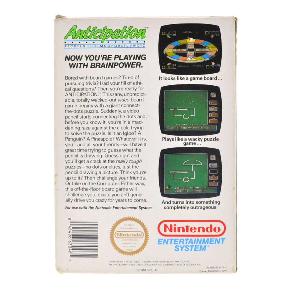 NES Cart Complete in Box - Anticipation