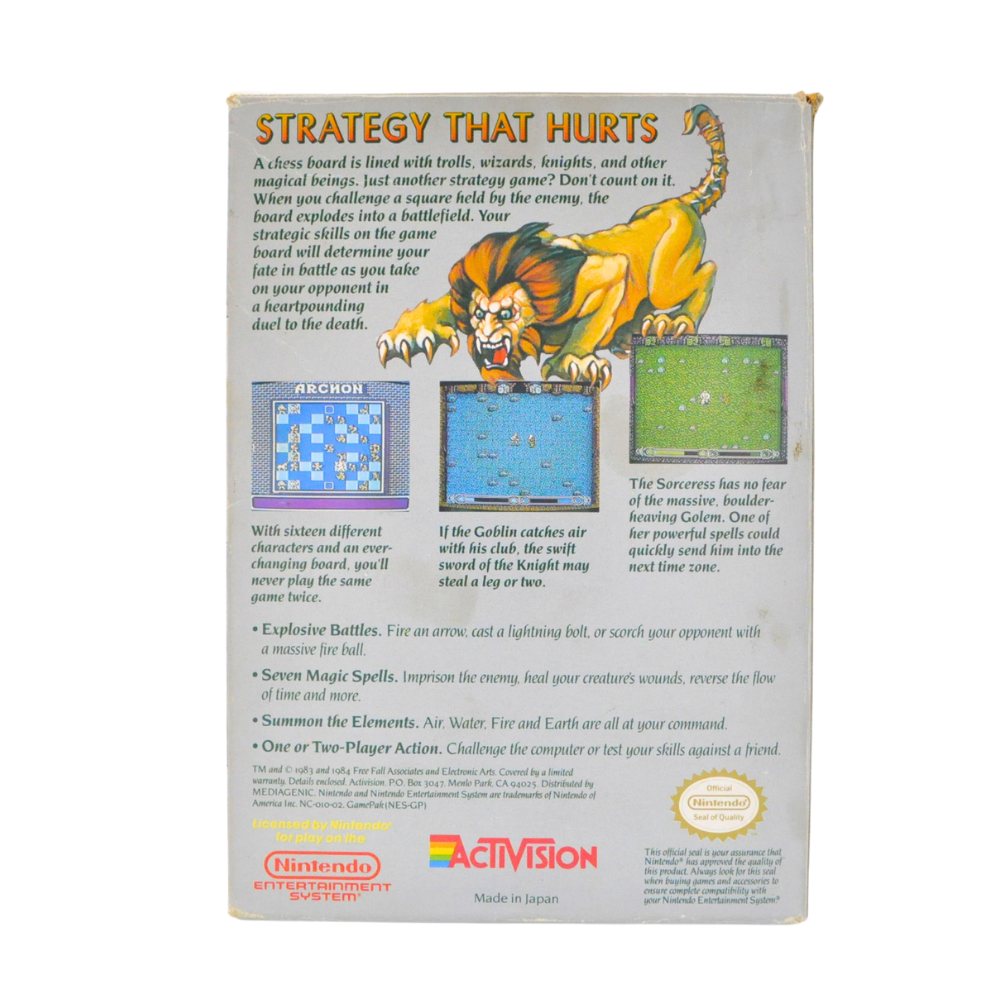 NES Cart Complete in Box - Archon