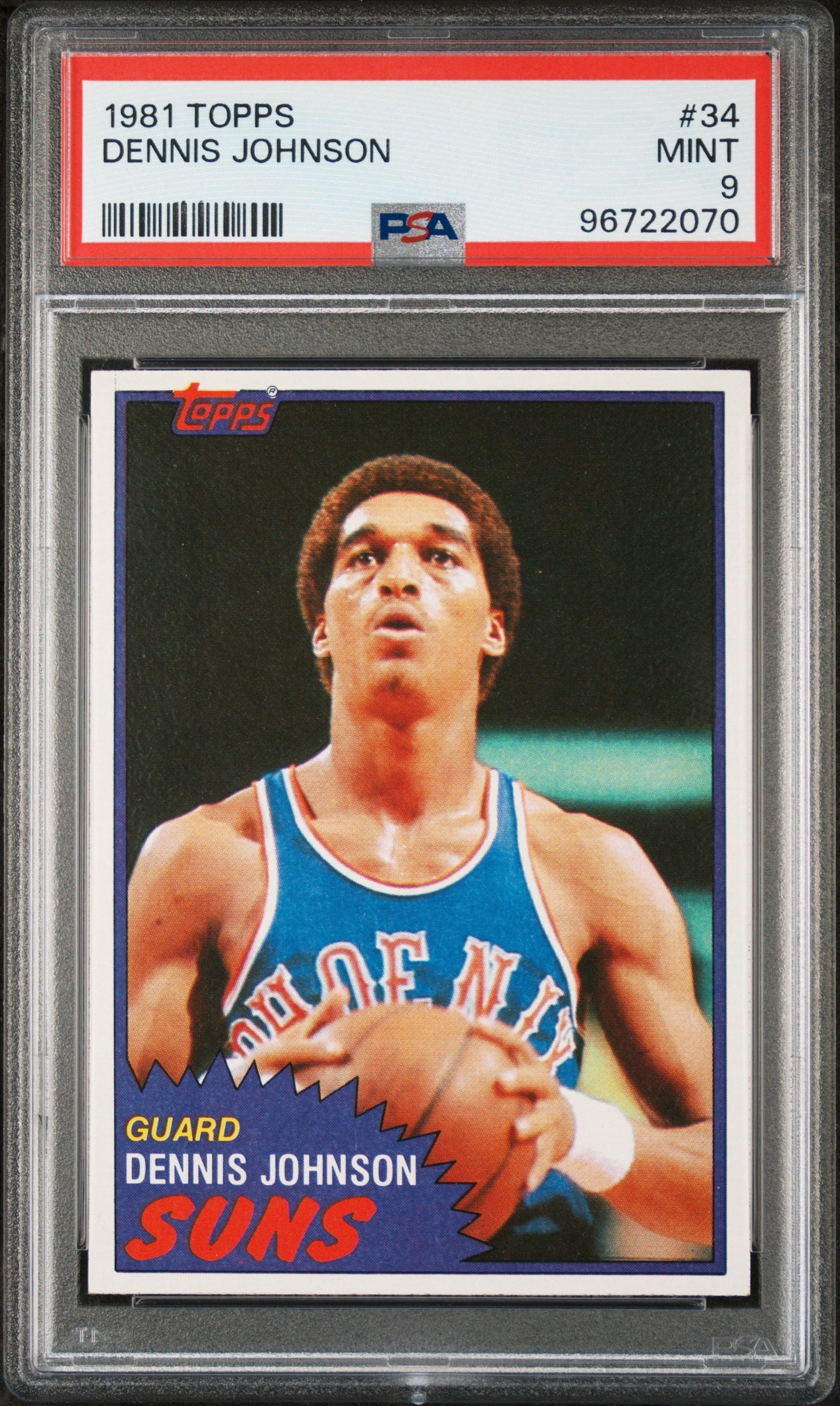 1981 TOPPS DENNIS JOHNSON  #34 - PSA 9