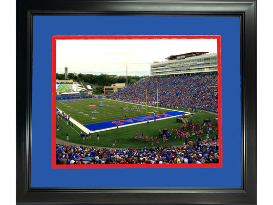 Framed David Booth Kansas Memorial Stadium Kansas Jayhawks 11"x14" NCAA Football Photo Professionally Matted