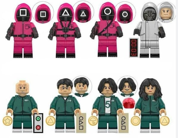 Squid Game Custom Minifig Set S2S1 (9 Figures)