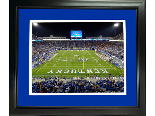 Framed Kroger Field Kentucky Wildcats 11"x14" NCAA Football Photo Professionally Matted