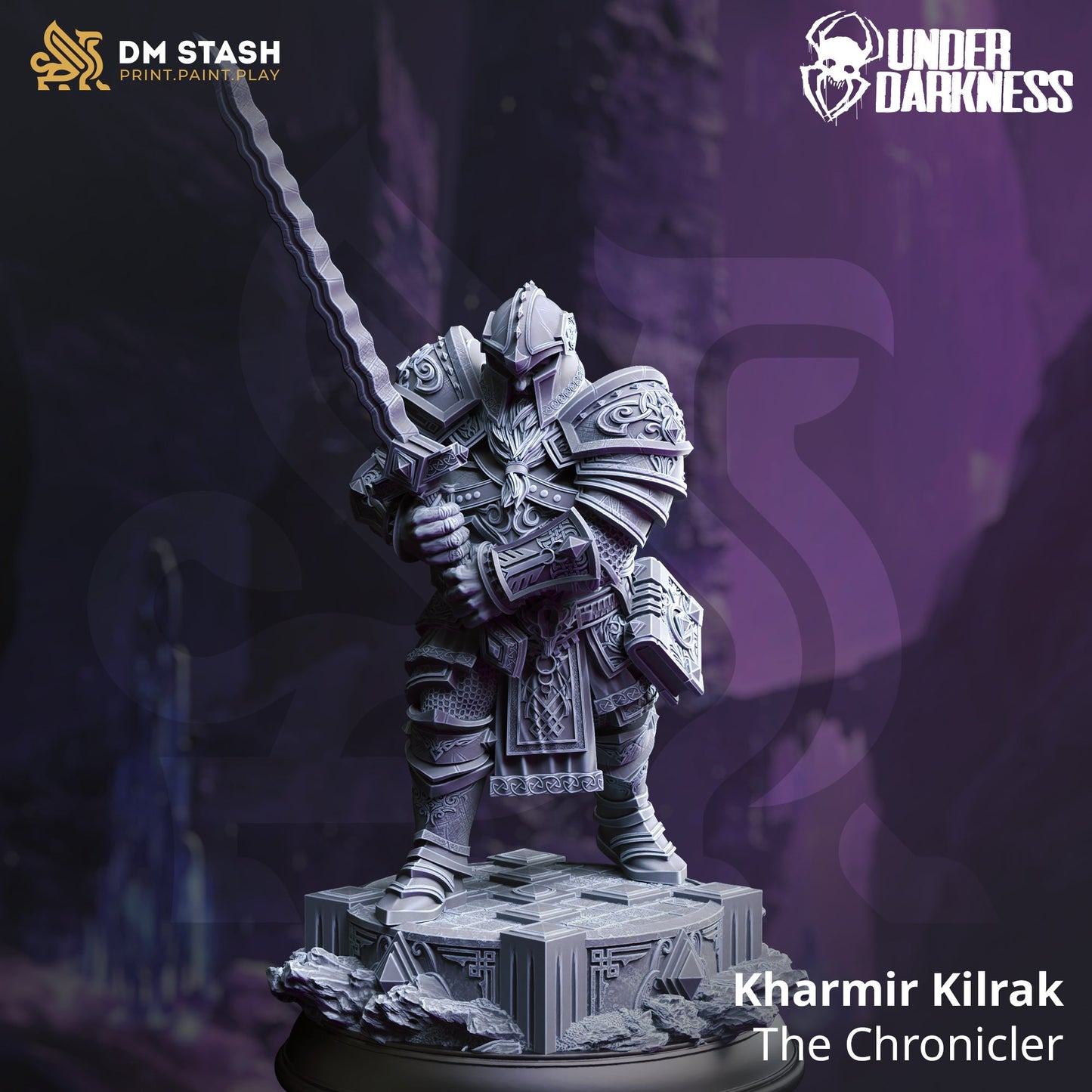 Kharmir “Lorehand” Kilrak, The Chronicler (Male Duegar Fighter)