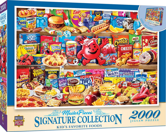 Kids' Favorite Foods 2000 Piece Jigsaw Puzzle by Masterpieces