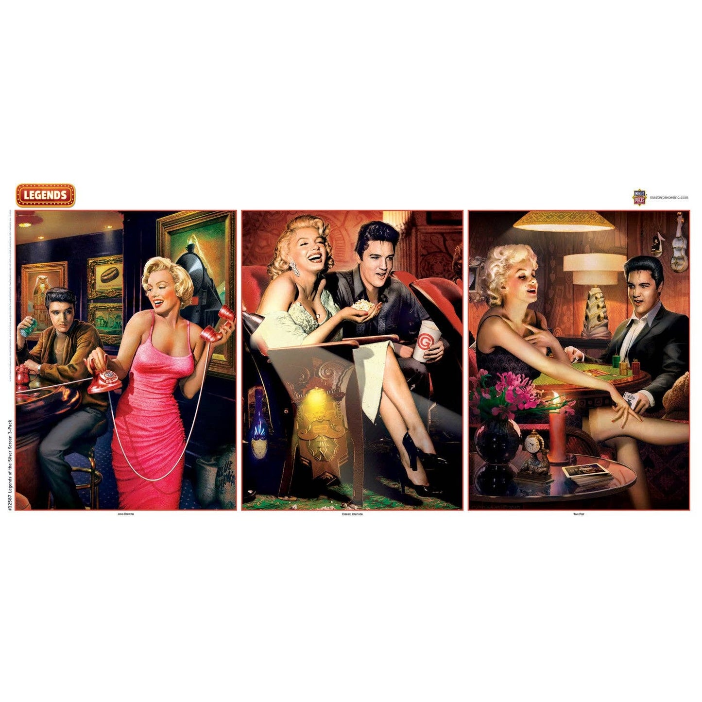 Legends - 500 Piece Jigsaw Puzzles 3 Pack | Masterpieces Puzzles
