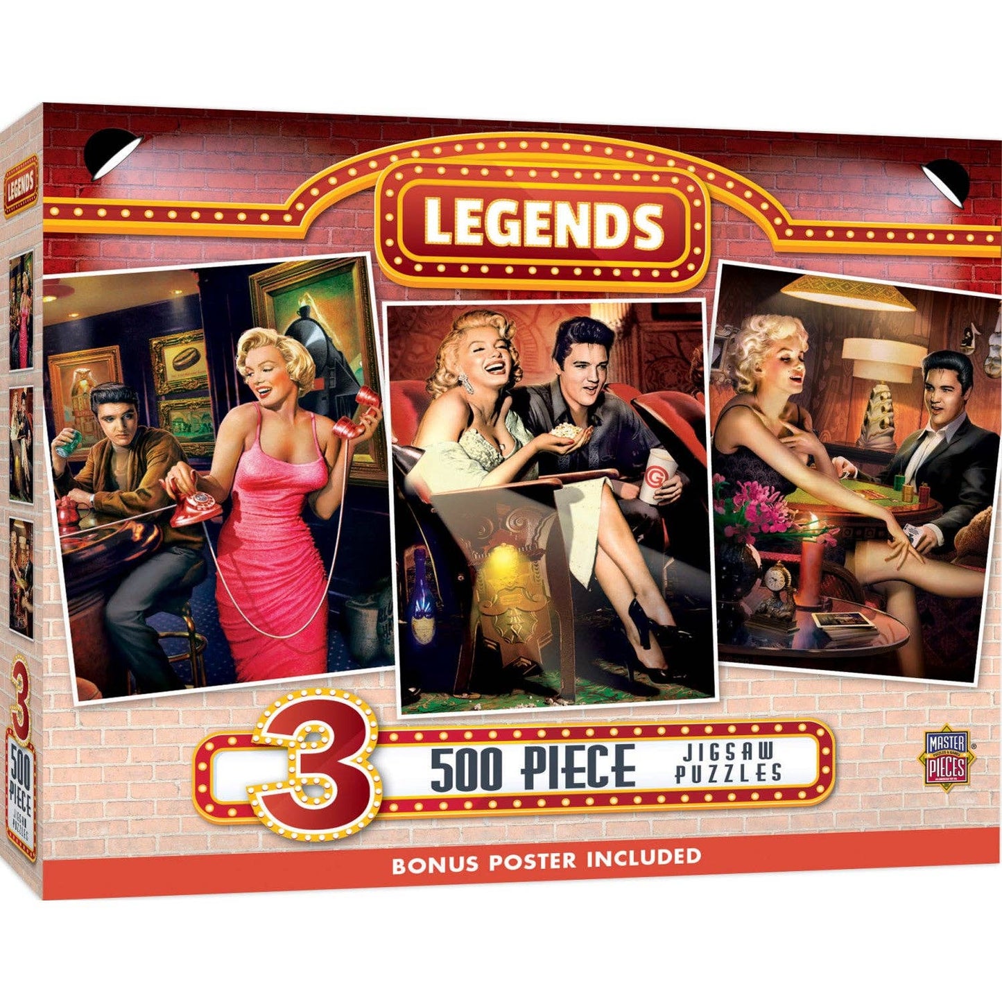 Legends - 500 Piece Jigsaw Puzzles 3 Pack | Masterpieces Puzzles