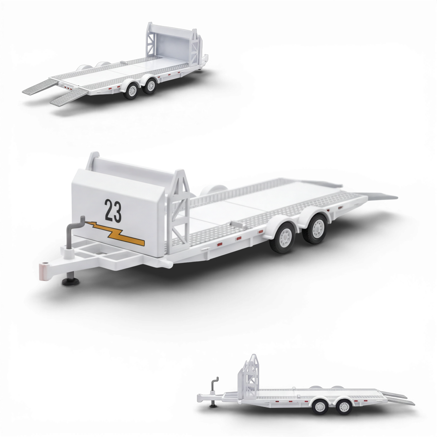 Aurora Model Car Towing Trailer 1:64