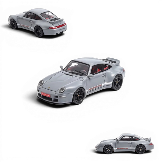 Flame Model Porsche 911 Gunther Werks 400R Cement Gray 1:64