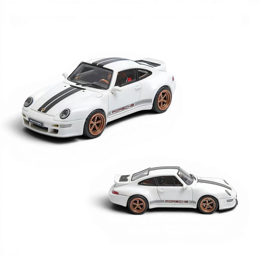 Flame Model Porsche 911 Gunther Werks 400R White 1:64