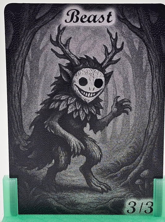 Masked grove Metal Token