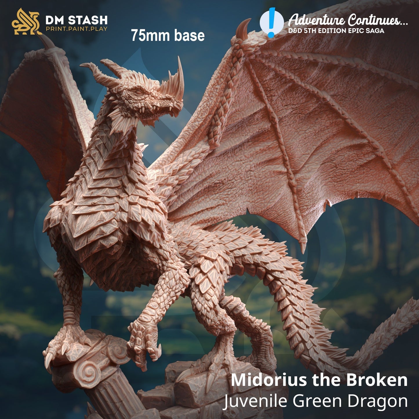 Midorius the Broken, Juvenile Green Dragon