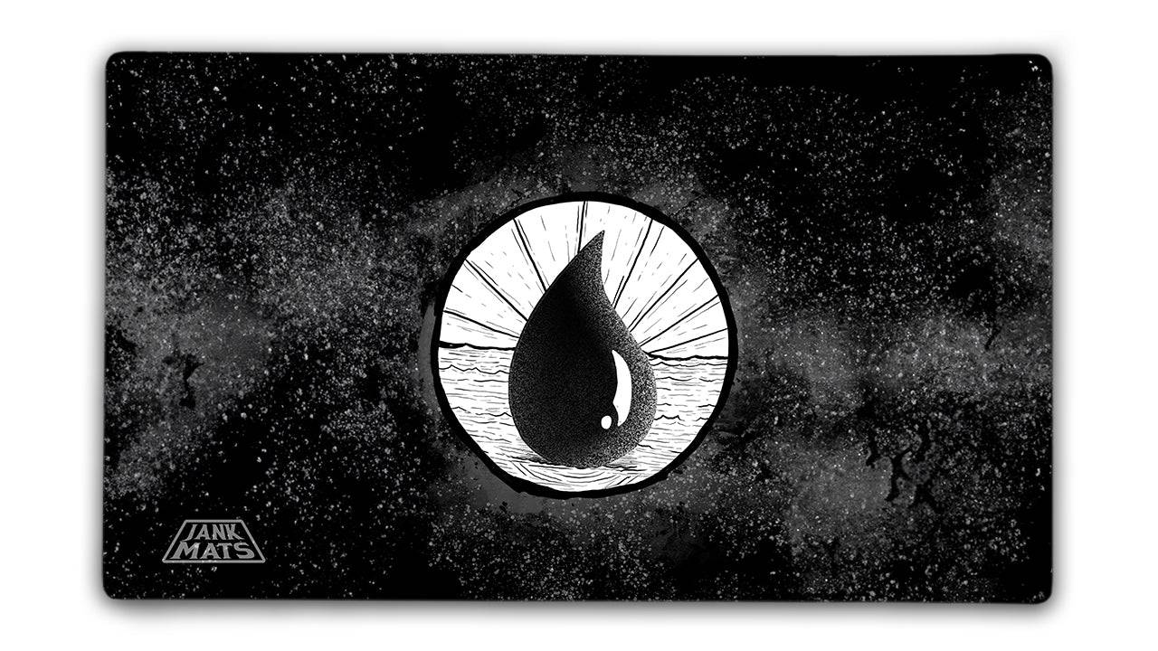 Mono Blue BW Gaming Mat