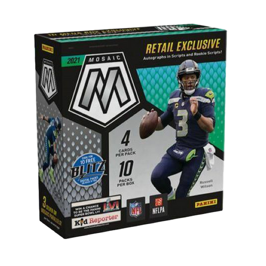2021 Panini Mosaic Football Reactive Blue Mega Box