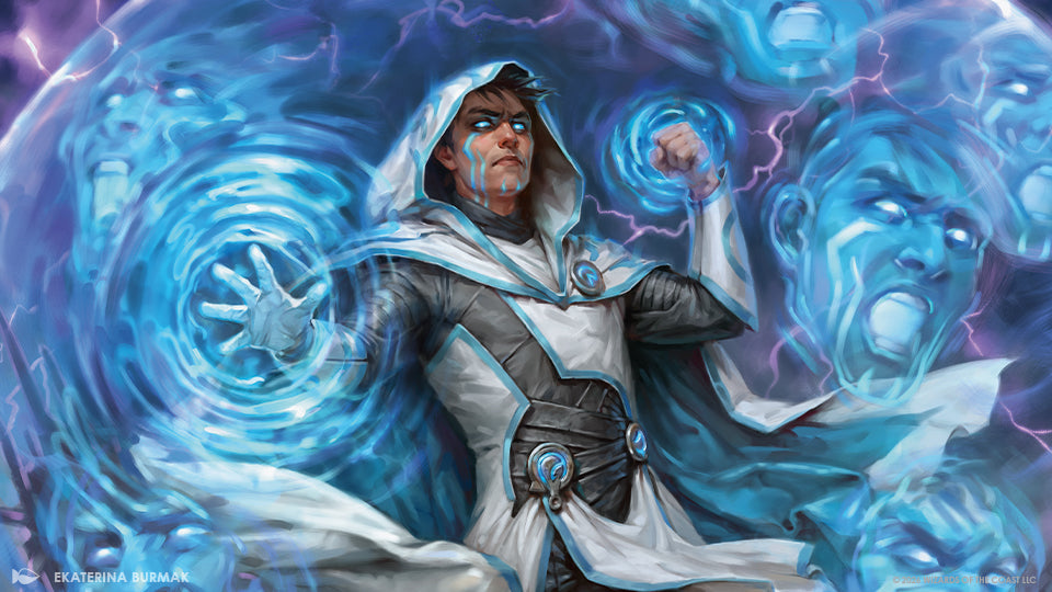 Magic: The Gathering Reality Fracture official key art featuring Jace Beleren