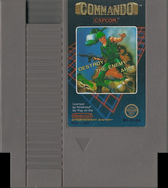 Loose NES Cart - Commando (5 Screw)