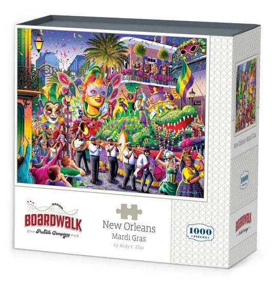 New Orleans Mardi Gras 1000 Piece Jigsaw Puzzle by Boardwalk