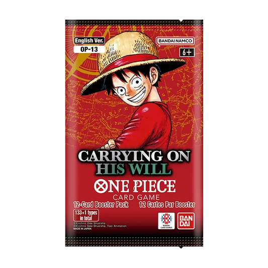 One Piece Card Game Carrying on His Will OP-13 English booster pack