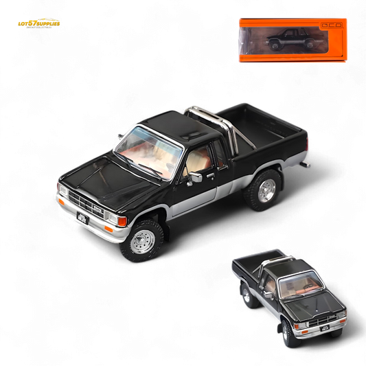 GCD Toyota Hilux SR5 Black Silver 1:64