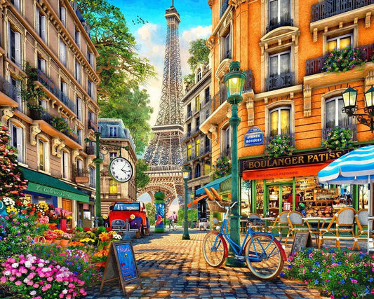 Paris Afternoon 1000 Piece Jigsaw Puzzle by Springbok Puzzles - A Stroll Through Paris
