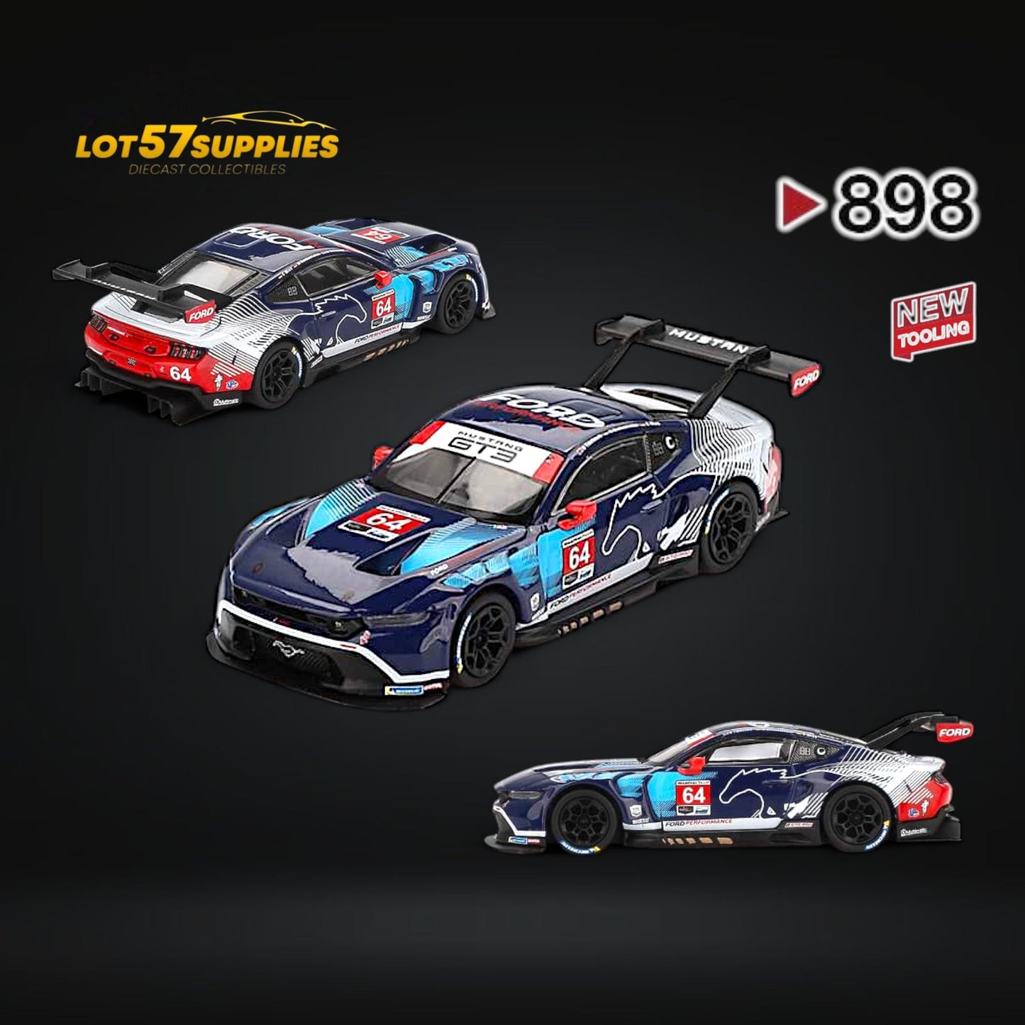 (Pre-Order) Mini-GT Ford Mustang GT3 1:64
