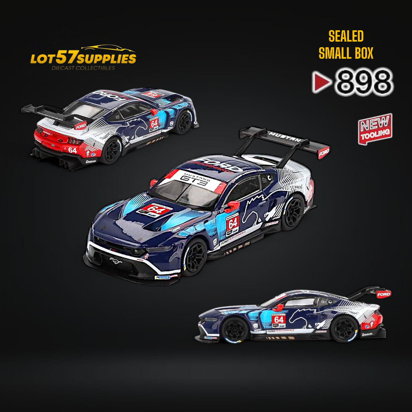 (Pre-Order) Mini-GT Ford Mustang GT3 1:64