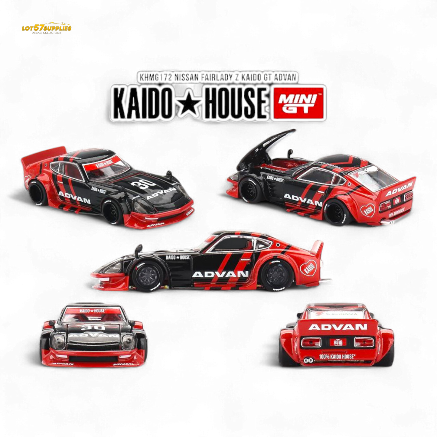 Mini GT x Kaido House Nissan Fairlady Z ADVAN Livery 1:64