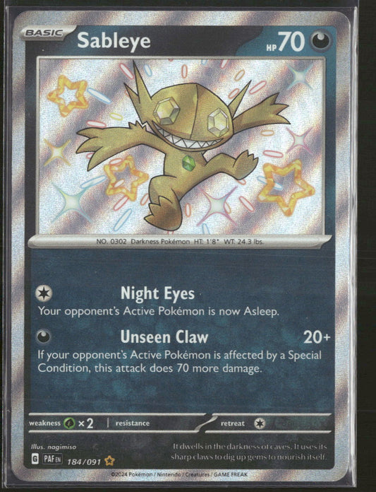 Sableye - Paldean Fates - 184/091 - Near Mint