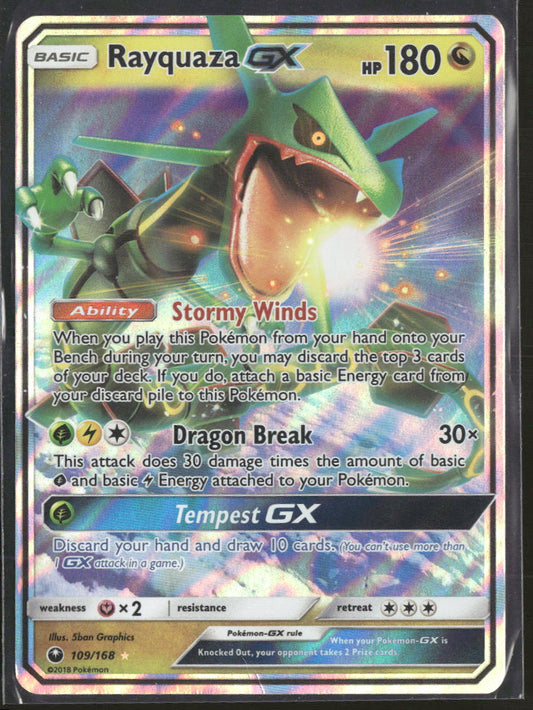 Rayquaza GX - Celestial Storm - 109/168 - Damaged
