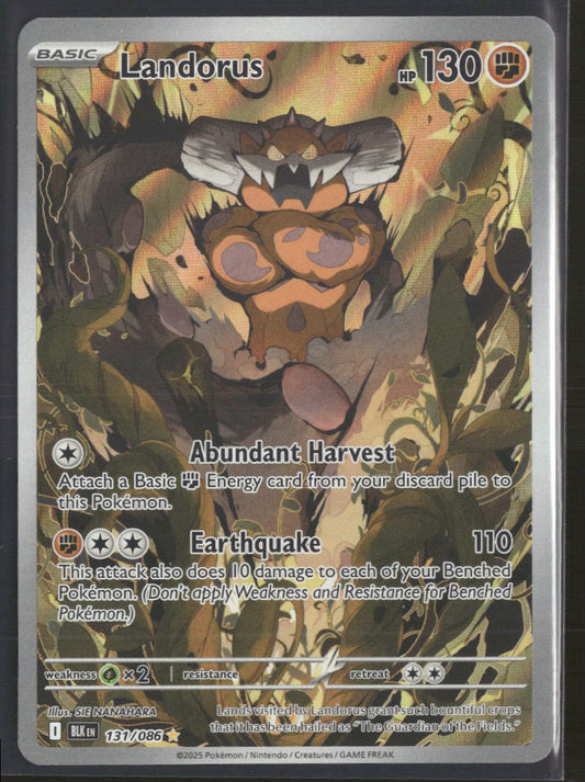 Landorus - Black Bolt - 131/086 - Near Mint