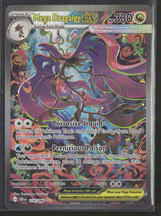 Mega Dragalge ex - Chaos Rising - 118/086 - Near Mint