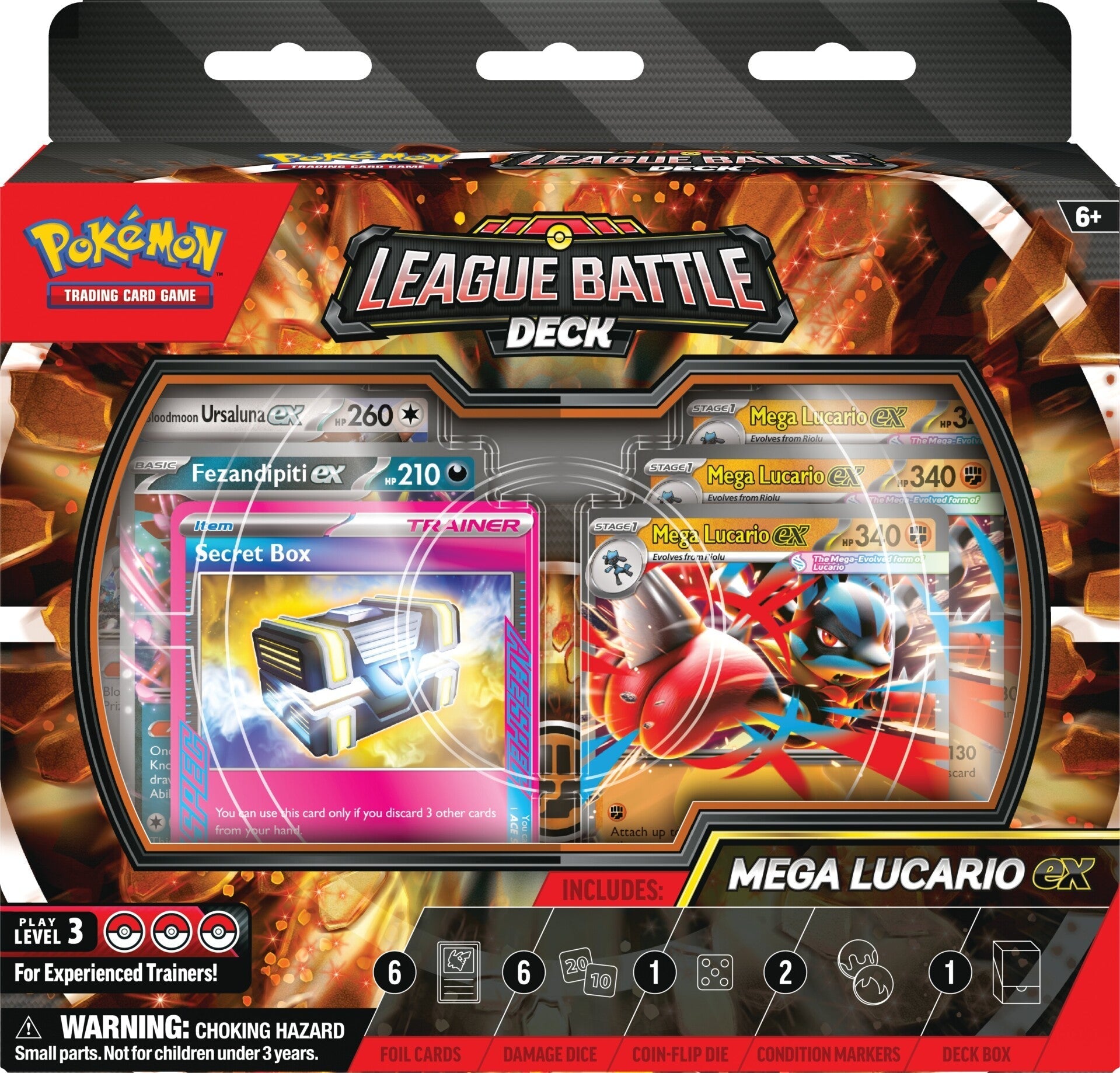 Pokemon TCG Mega Lucario ex League Battle Deck front packaging