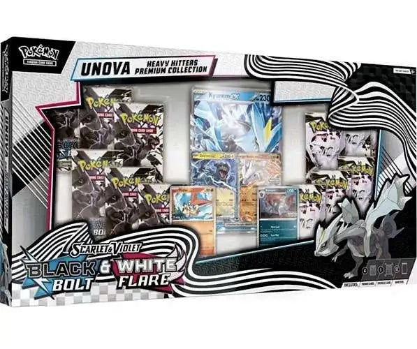 Pokémon TCG Black Bolt & White Flare Unova Heavy Hitters Premium Collection sealed box