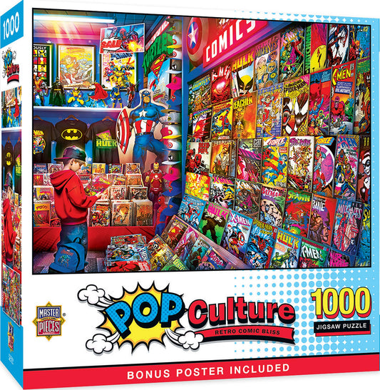 Pop Culture - Retro Comic Bliss 1000 Piece Jigsaw Puzzle by Masterpieces Puzzles