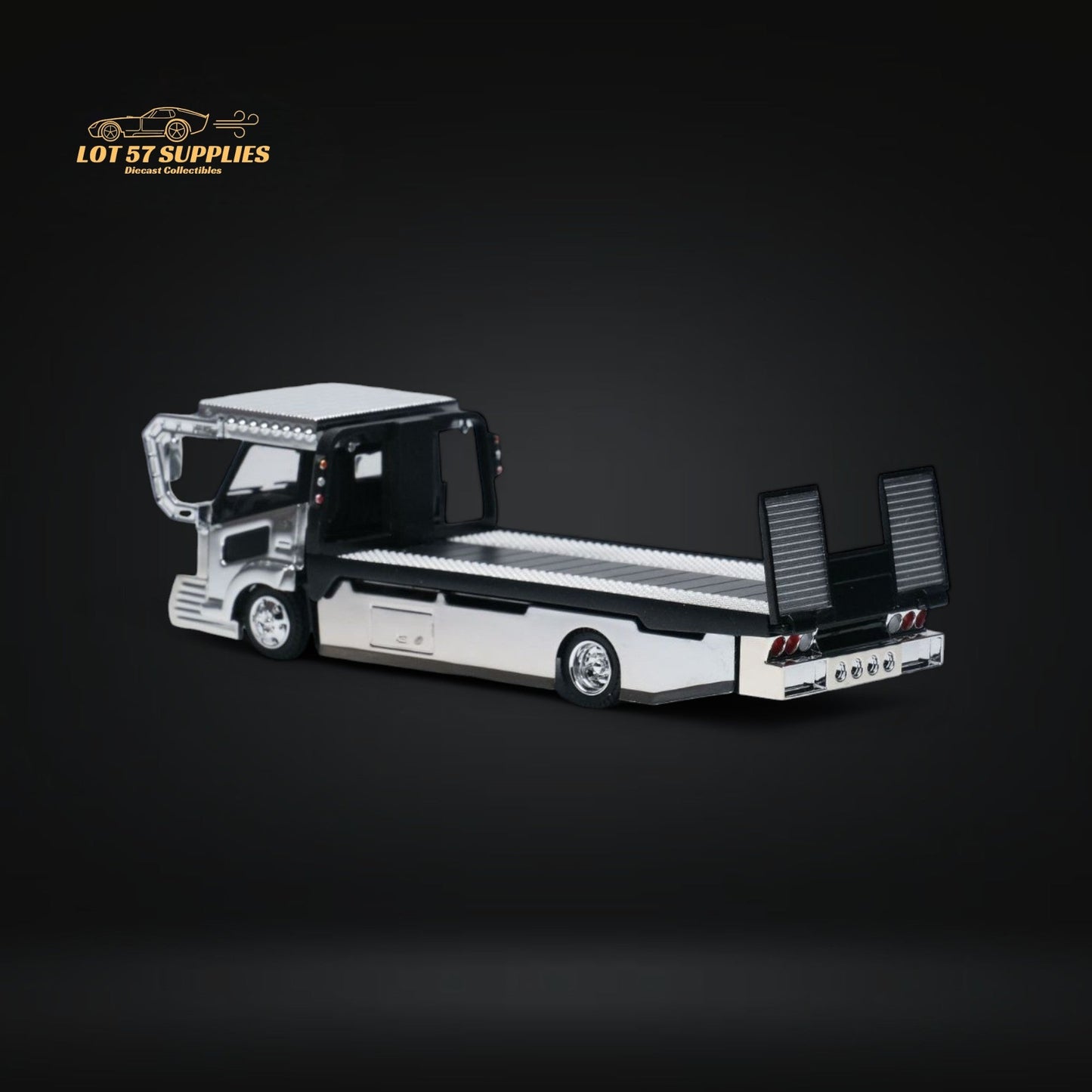 MicroTurbo Dekotora Flatbed Tow Truck 1:64