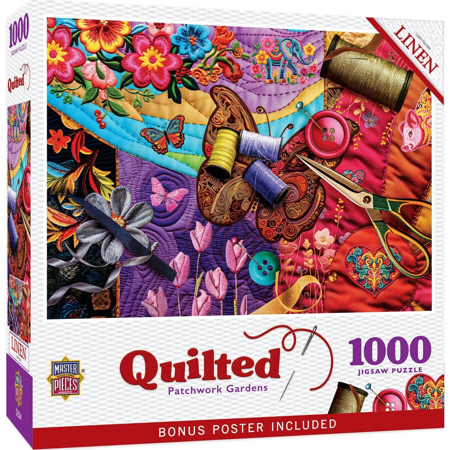 Quilted - Patchwork Gardens 1000 Piece Puzzle | Masterpieces Puzzles