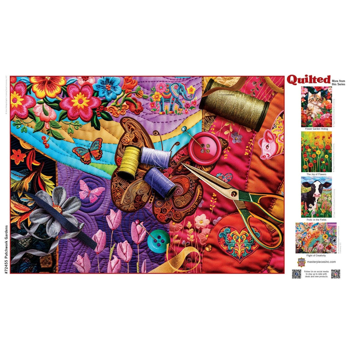 Quilted - Patchwork Gardens 1000 Piece Puzzle | Masterpieces Puzzles
