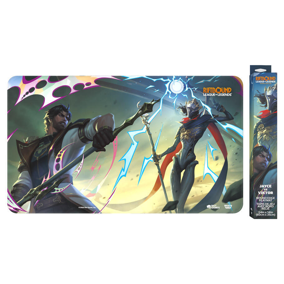 Riftbound Vendetta Jayce vs Viktor bound edge playmat
