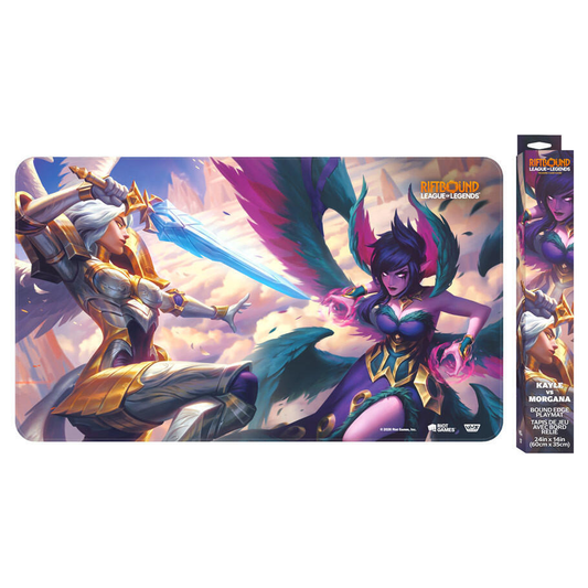 Riftbound Vendetta Kayle vs Morgana bound edge playmat