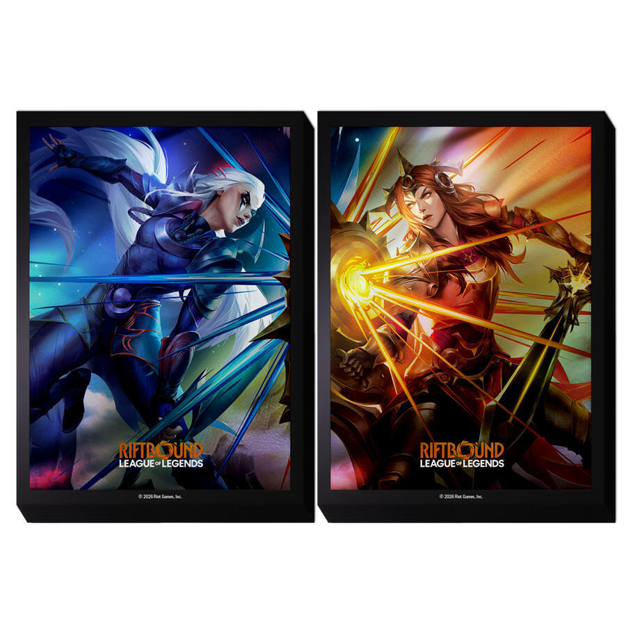 Riftbound Vendetta Diana vs Leona art sleeves