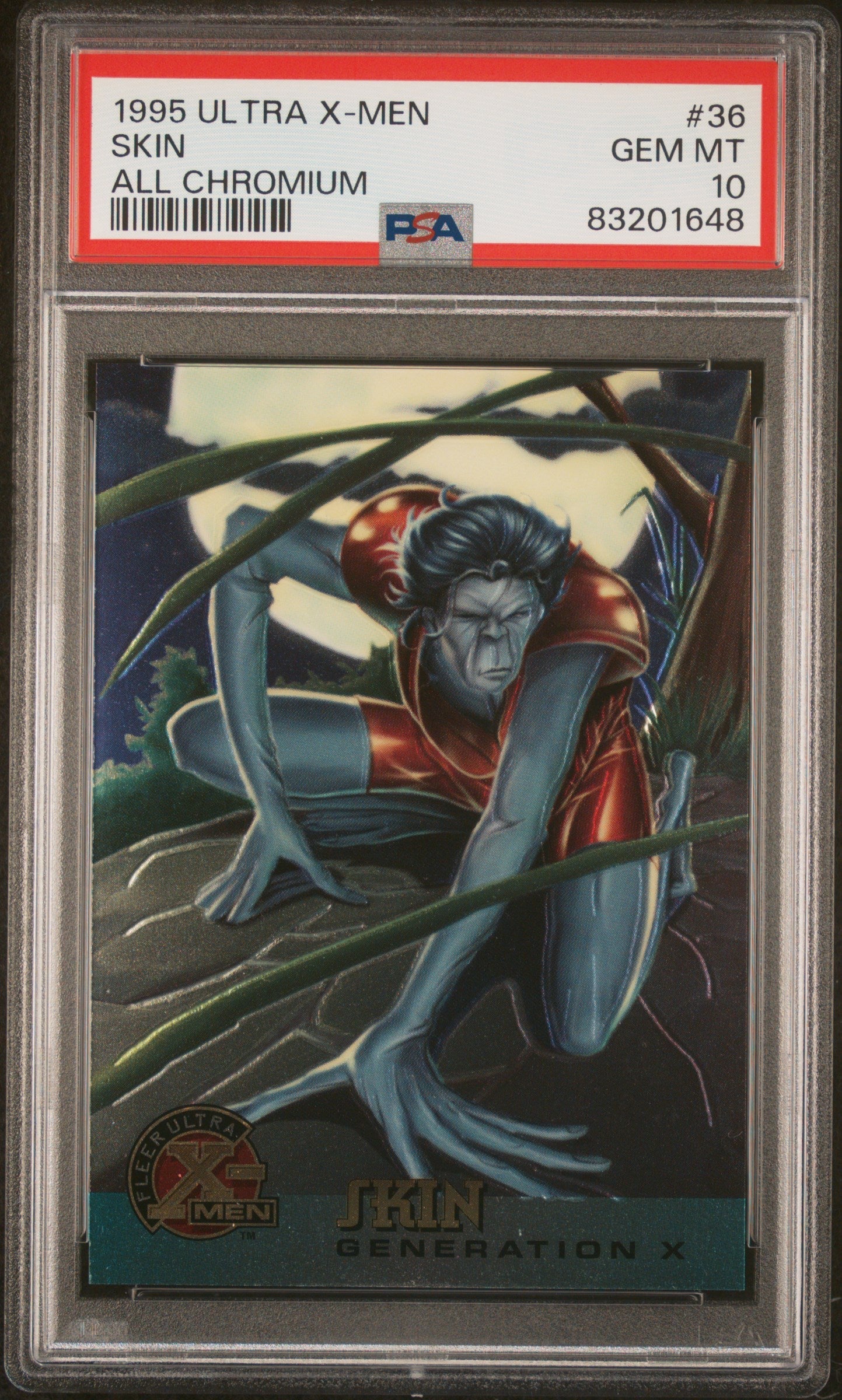 1995 ULTRA X-MEN ALL CHROMIUM SKIN ALL CHROMIUM #36 - PSA 10