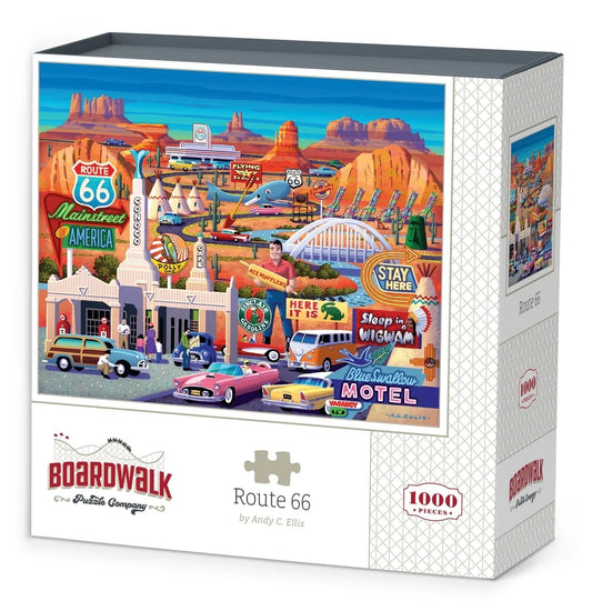 Route 66 1000 Piece Jigsaw Puzzle by Boardwalk Puzzle Company