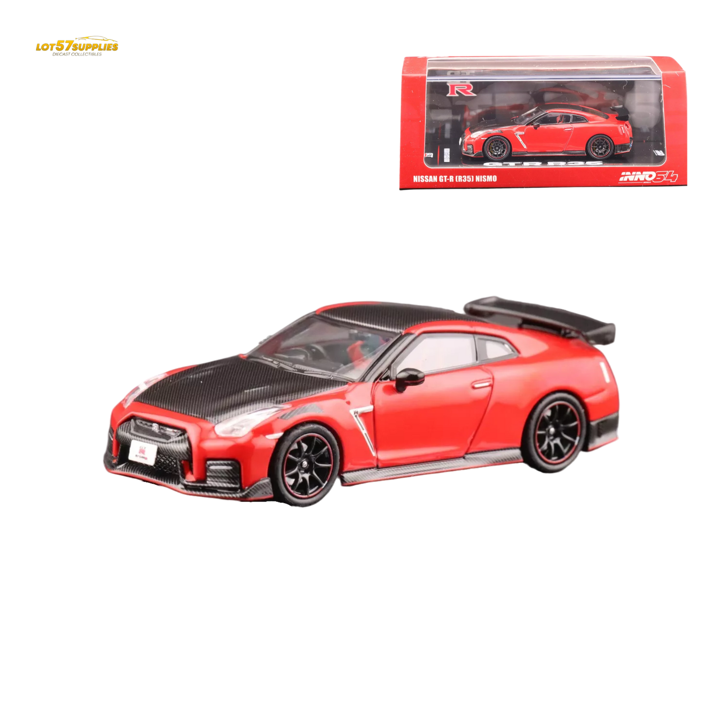Inno64 Nissan GT-R R35 Nismo Red 1:64