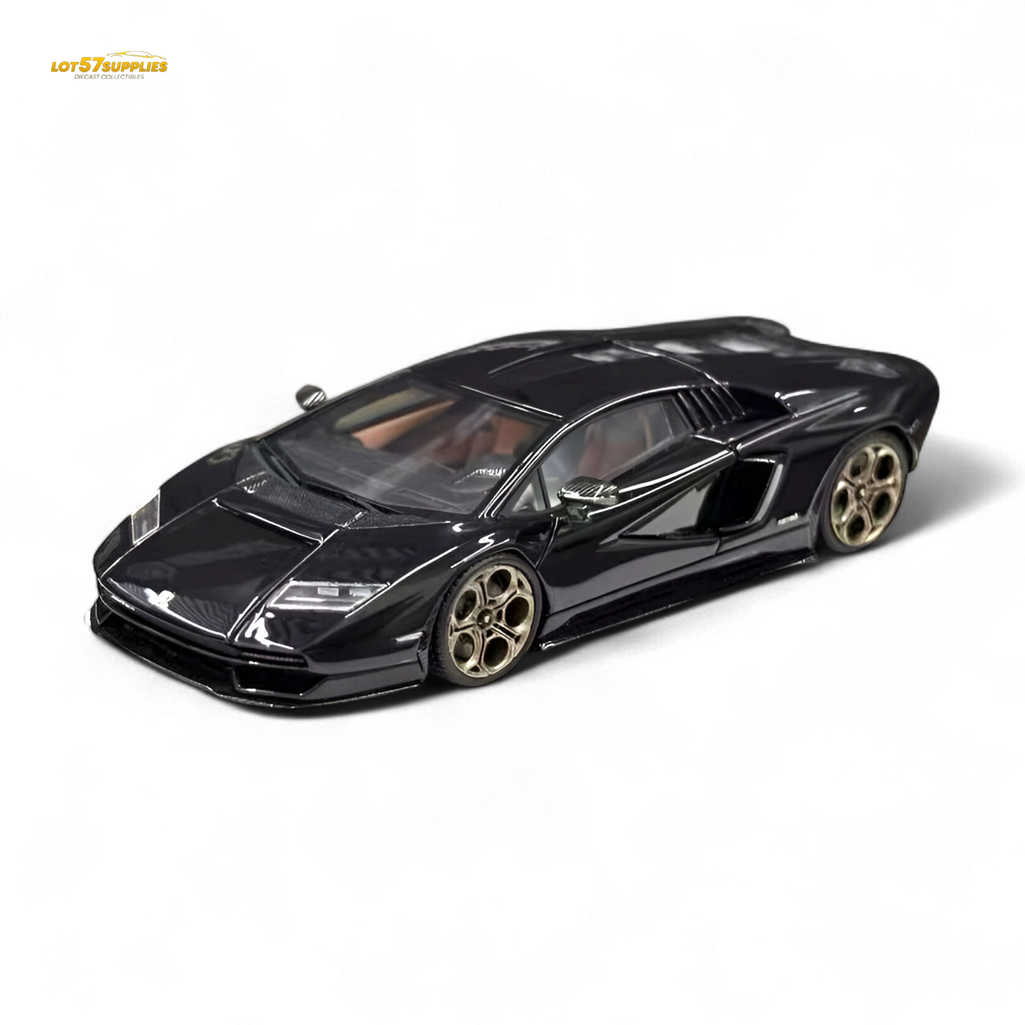 Fuelme Model Countach LPI 800-4 Nero Maia Black 1:64