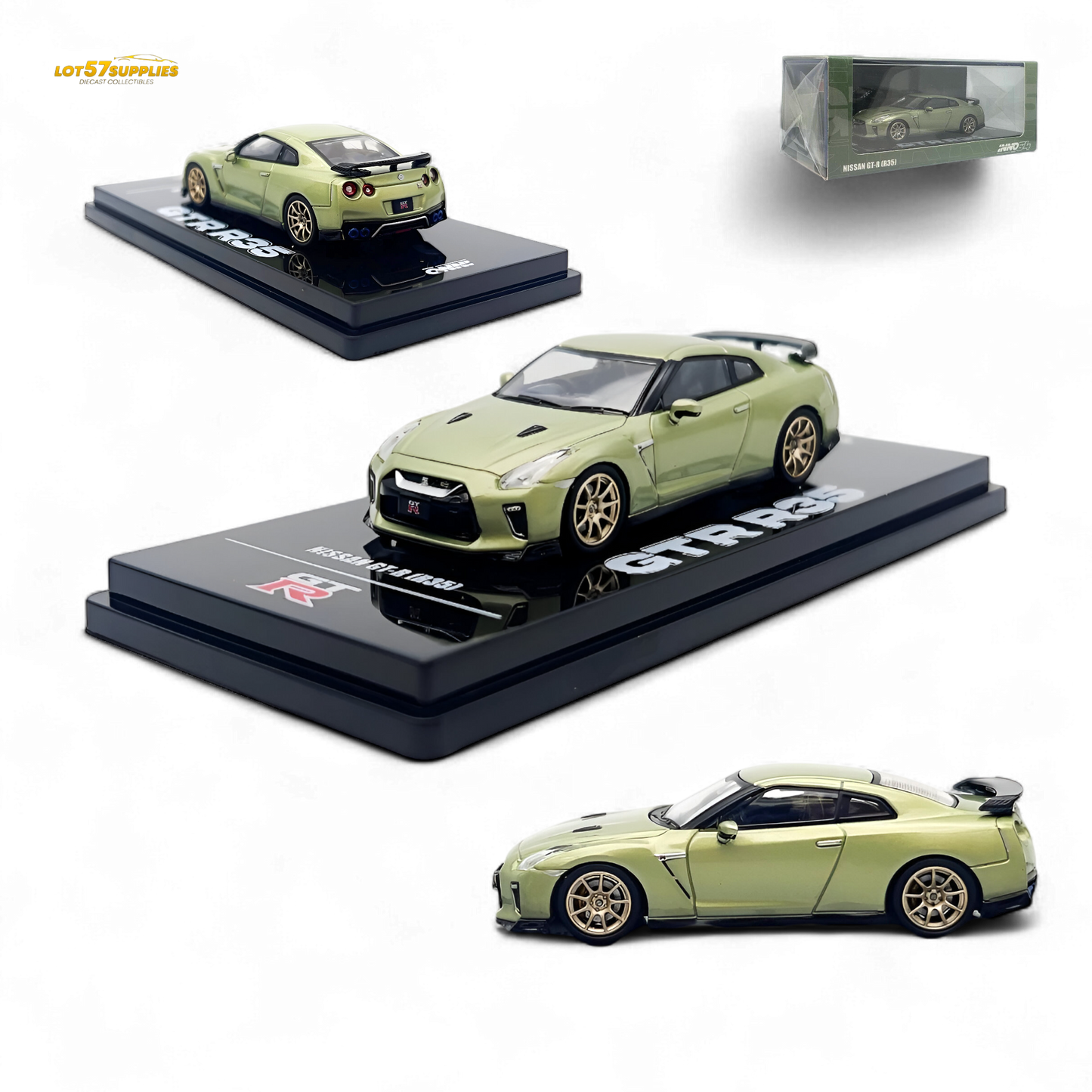 Inno64 Nissan Skyline GT-R R35 Millenium Jade 1:64