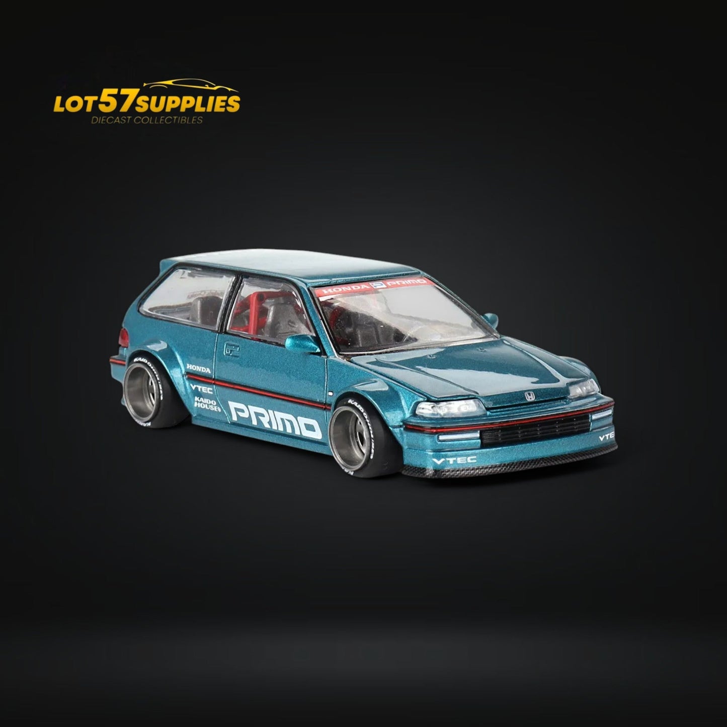 Mini GT x Kaido House Honda Civic EF Tahitian Green 1:64