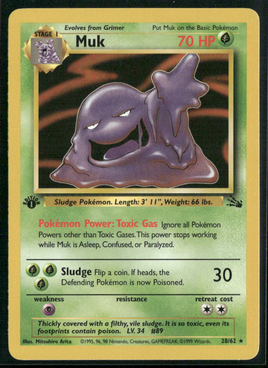 Fossil #28/62 Muk 1st Edition