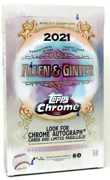 2021 Topps Allen & Ginter Chrome Baseball Hobby Box