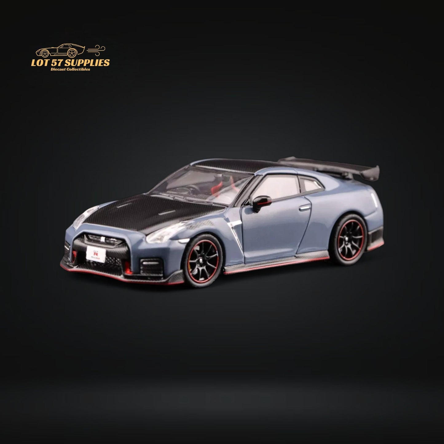 Inno64 Nissan Skyline GT-R R35 Nismo Stealth Gray 1:64